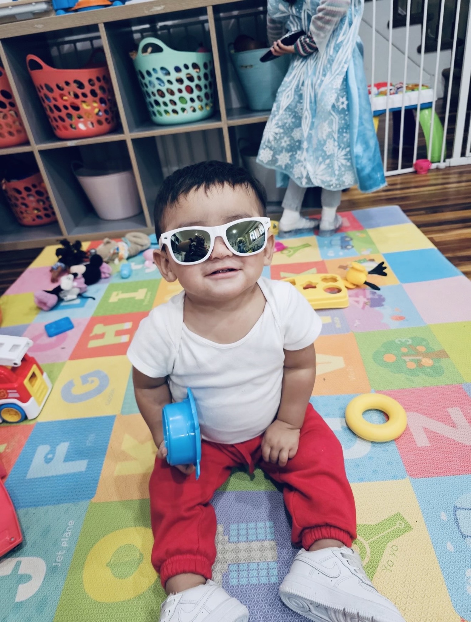 Child enjoying playtime in the classroom